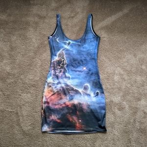 Black Milk Galaxy Neptune bodycon dress size S